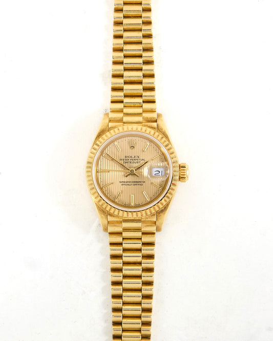Rolex Ladies Datejust Tapestry Dial on President Bracelet