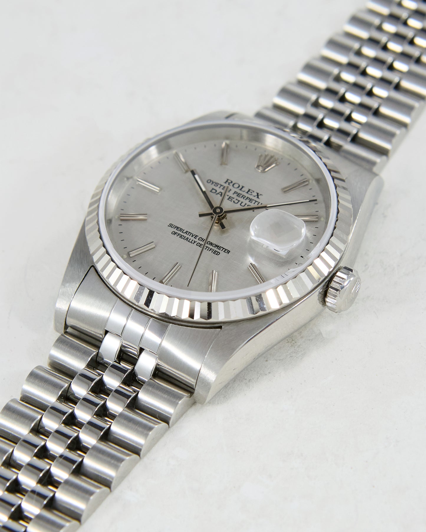 Rolex Datejust Linen Dial Unpolished