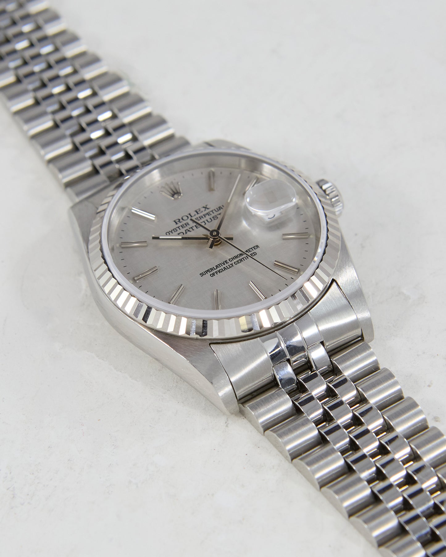 Rolex Datejust Linen Dial Unpolished