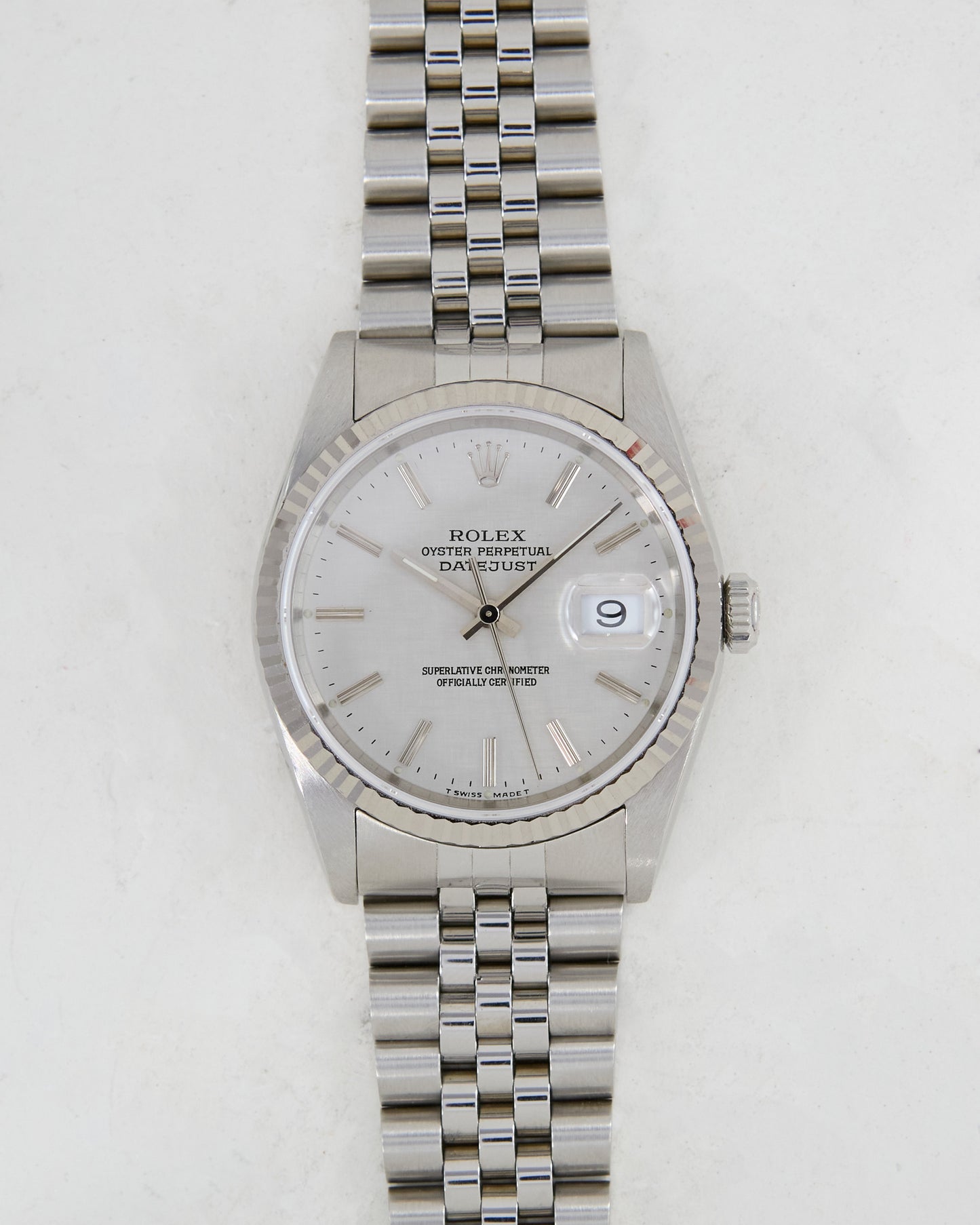 Rolex Datejust Linen Dial Unpolished