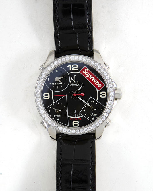Jacob & Co Supreme Four Time Zone with Box & Papers Unworn Condition