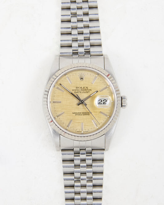 Rolex Datejust Tropical Linen Dial on Jubilee Bracelet