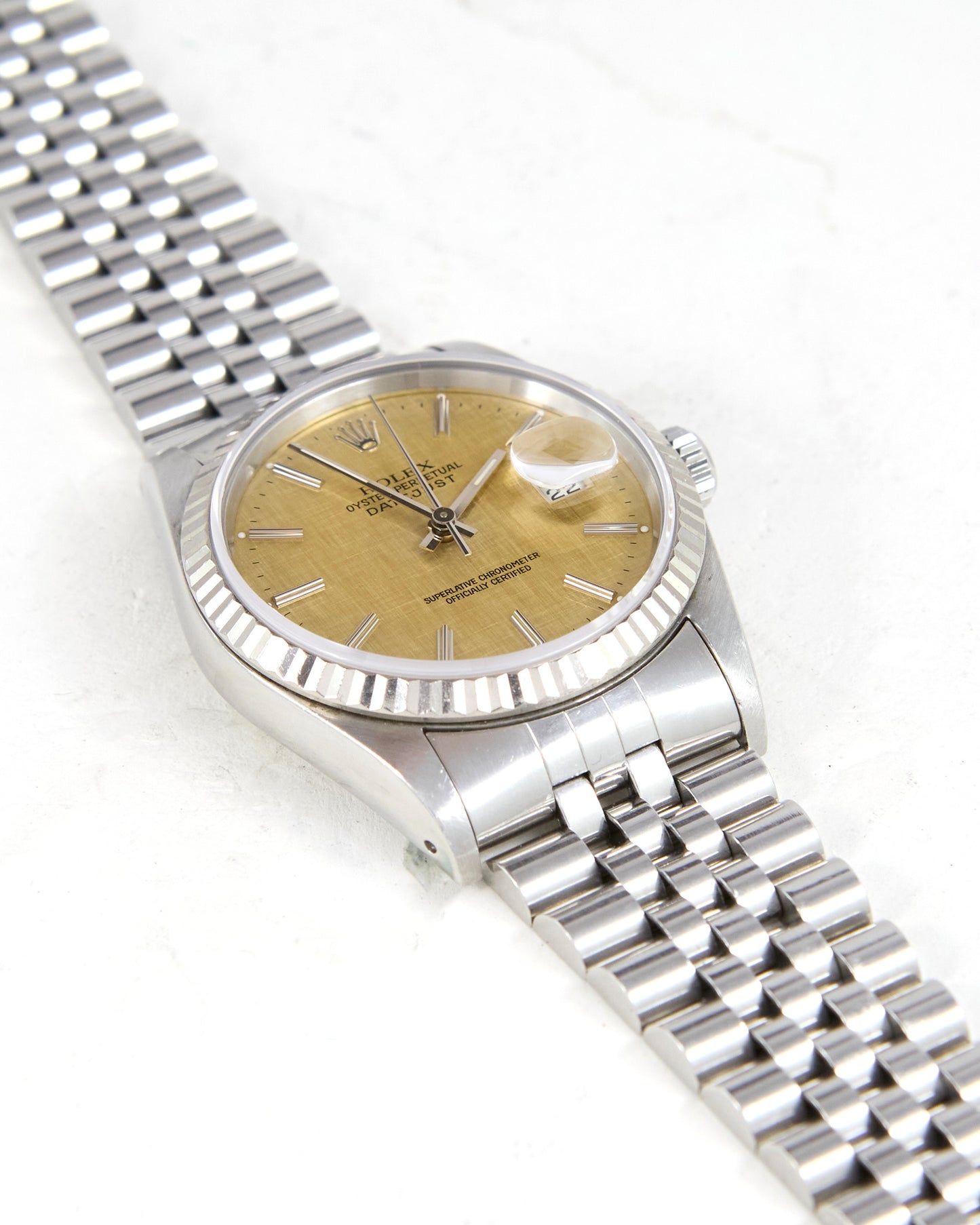 Rolex Datejust Tropical Linen Dial on Jubilee Bracelet