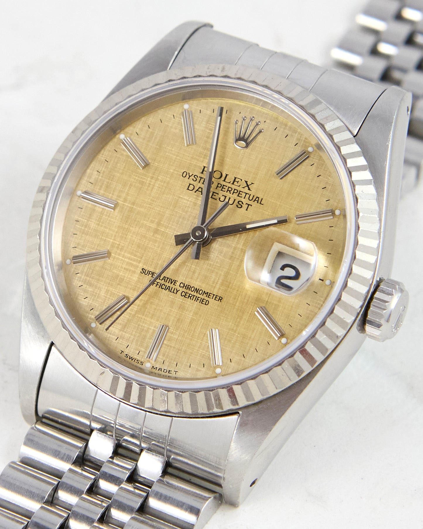 Rolex Datejust Tropical Linen Dial on Jubilee Bracelet