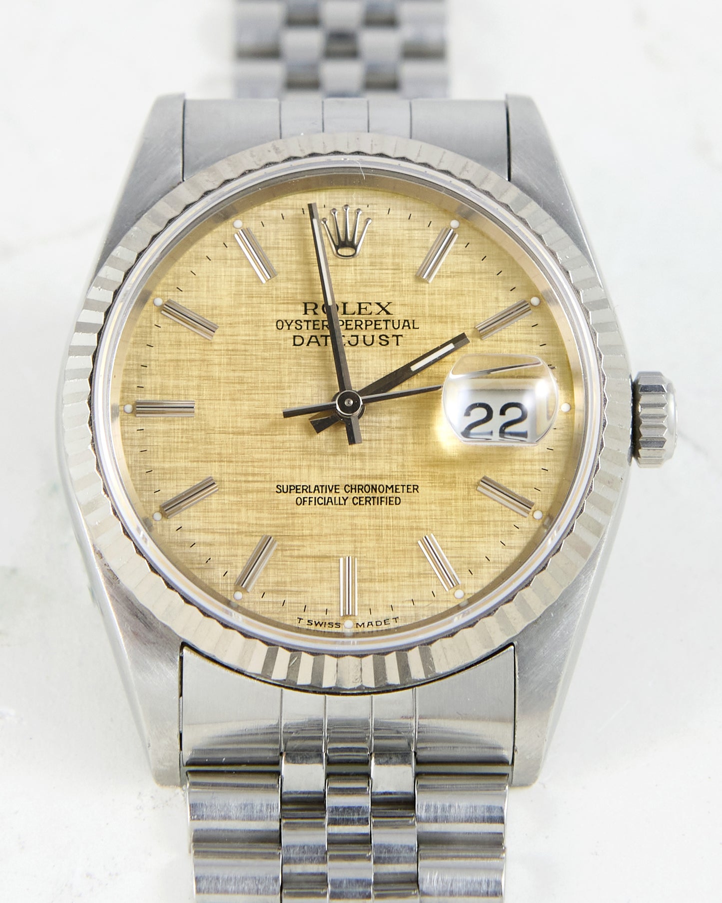 Rolex Datejust Tropical Linen Dial on Jubilee Bracelet