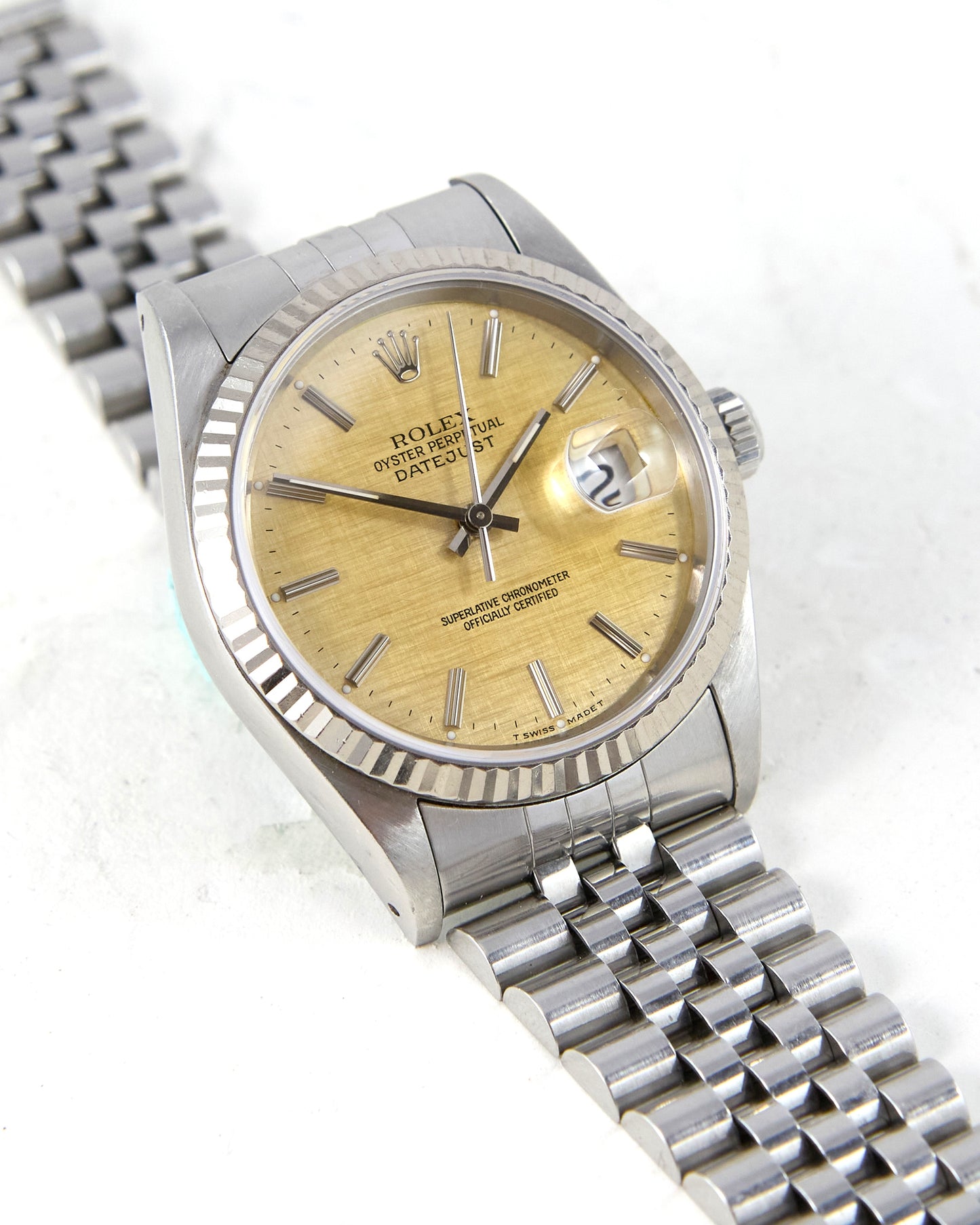 Rolex Datejust Tropical Linen Dial on Jubilee Bracelet