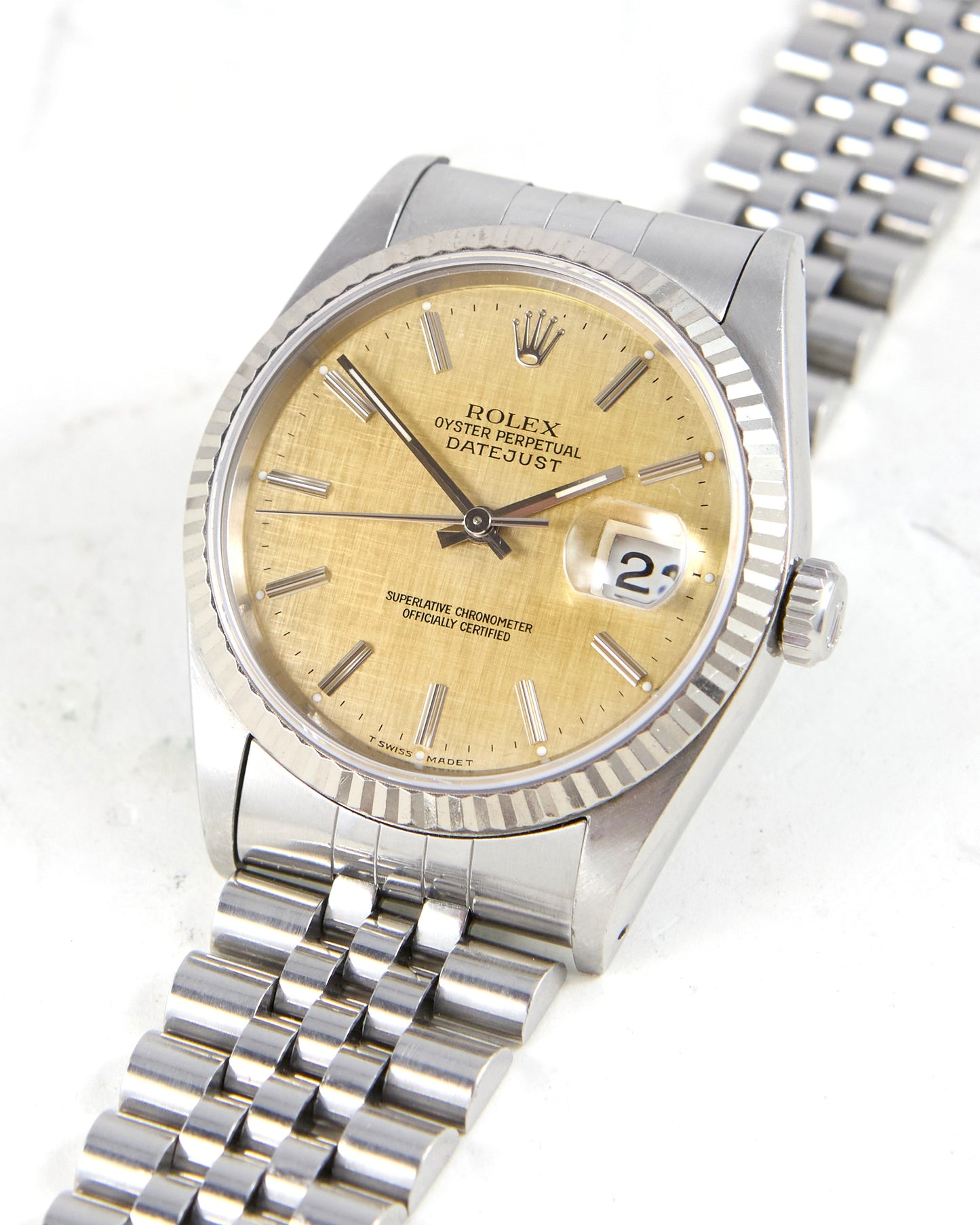 Rolex Datejust Tropical Linen Dial on Jubilee Bracelet