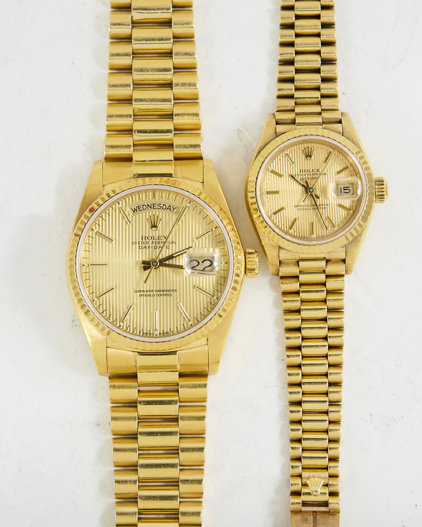 ROLEX DAY-DATE TAPESTRY DIAL YELLOW GOLD ON PRESIDENTIAL BRACELET