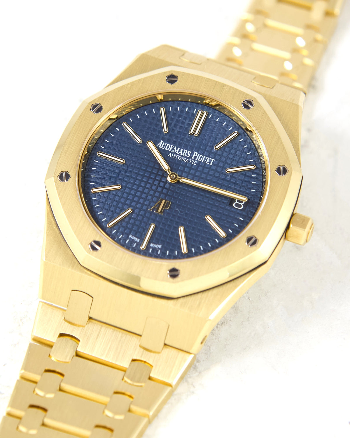 Audemars Piguet Royal Oak Jumbo "Extra Thin" 15202BA Blue Dial with Box & Papers