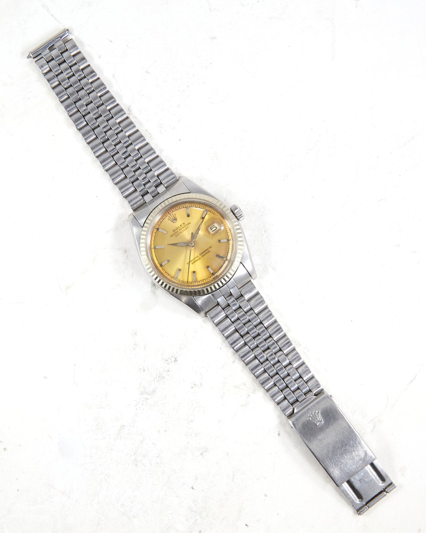 Rolex Datejust 1601 Tropical "Swiss Only" Dial with Alpha Hands on Jubilee Bracelet