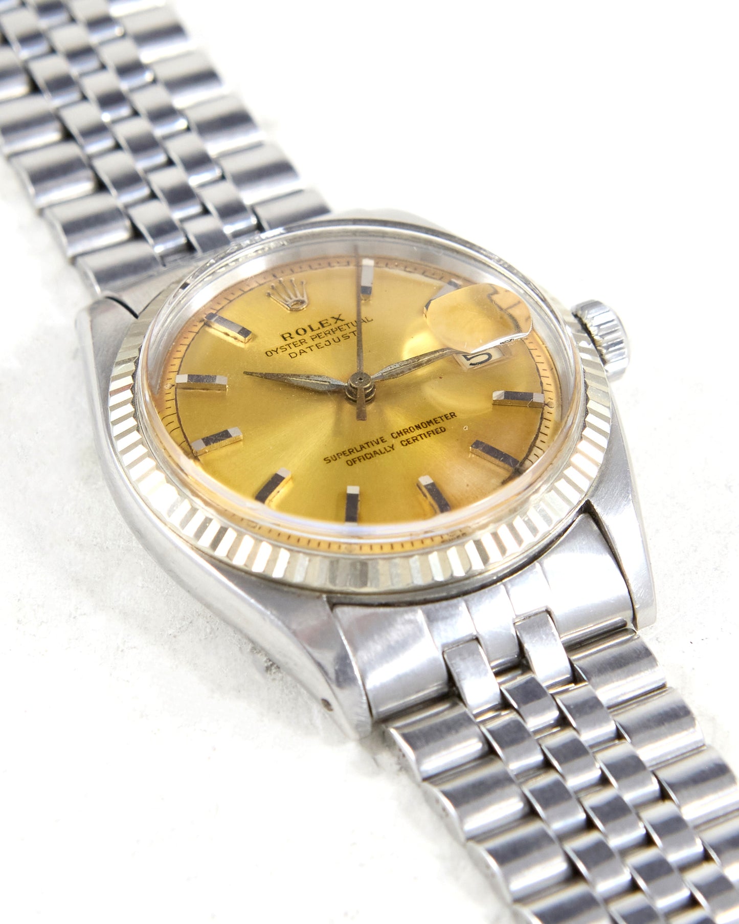 Rolex Datejust 1601 Tropical "Swiss Only" Dial with Alpha Hands on Jubilee Bracelet