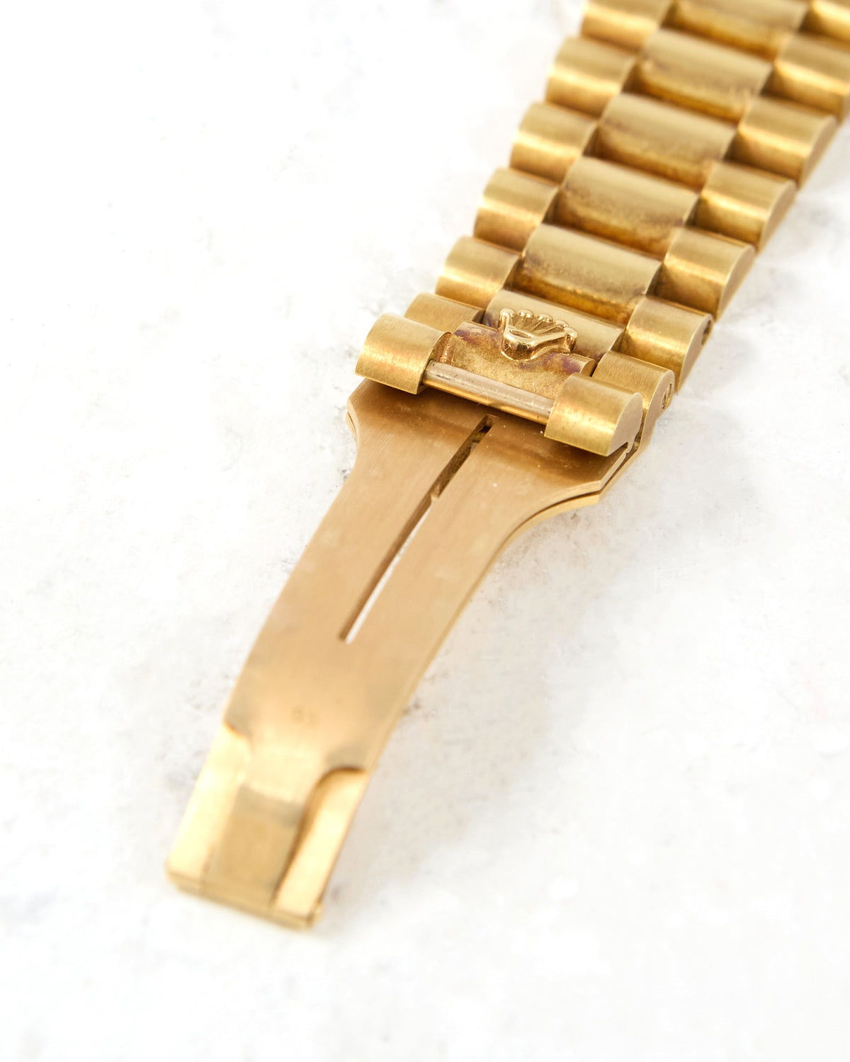 Rolex Day-Date 18238 Havana Dial in Yellow Gold Case and Bracelet - Unpolished