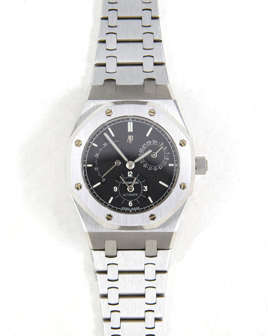 Audemars Piguet Royal Oak Dual Time 25730ST Black Dial with Warranty Papers and Service Card
