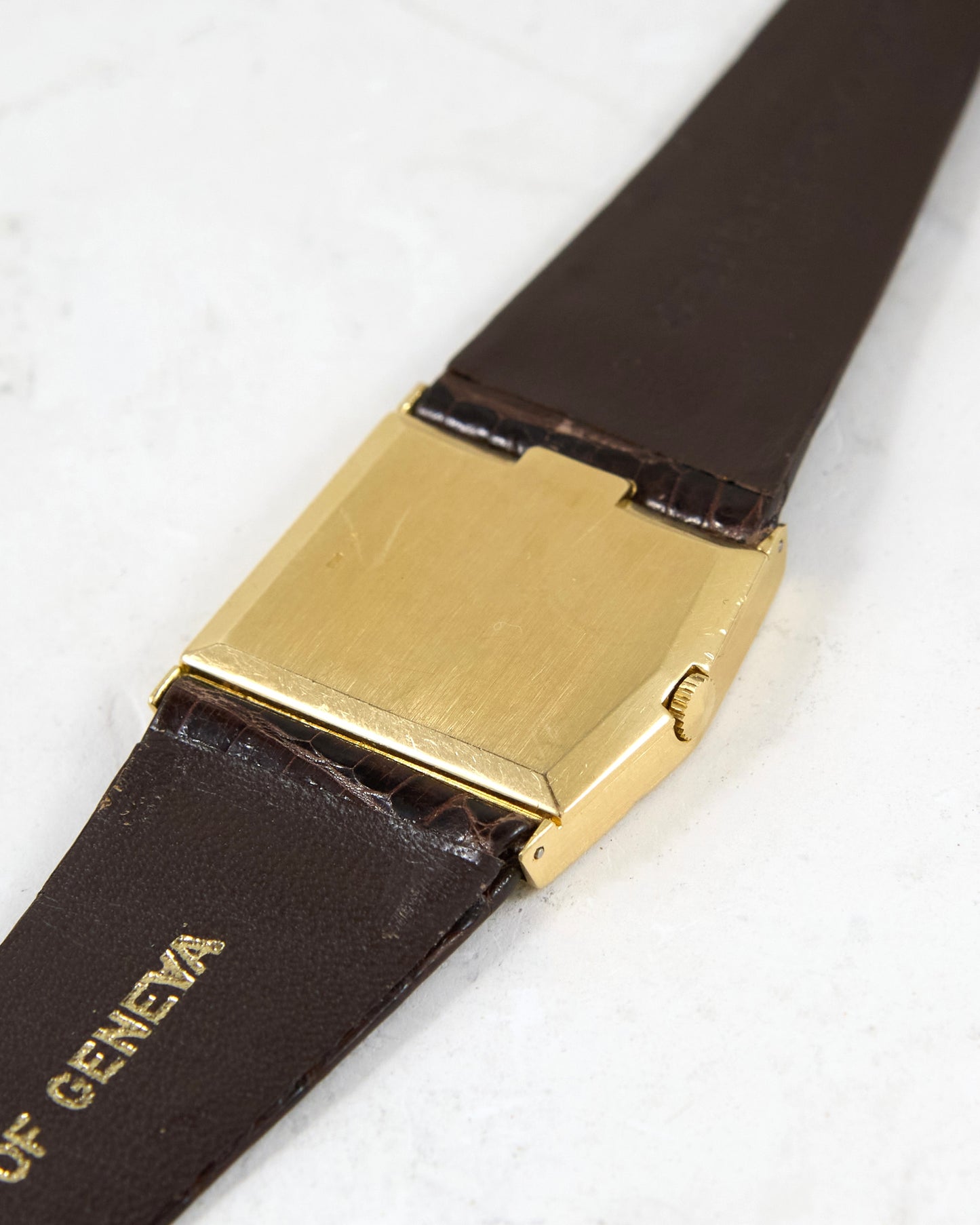 Rolex Cellini Midas 4031 Maroon Dial with Factory Diamonds in Yellow Gold with Strap and Buckle