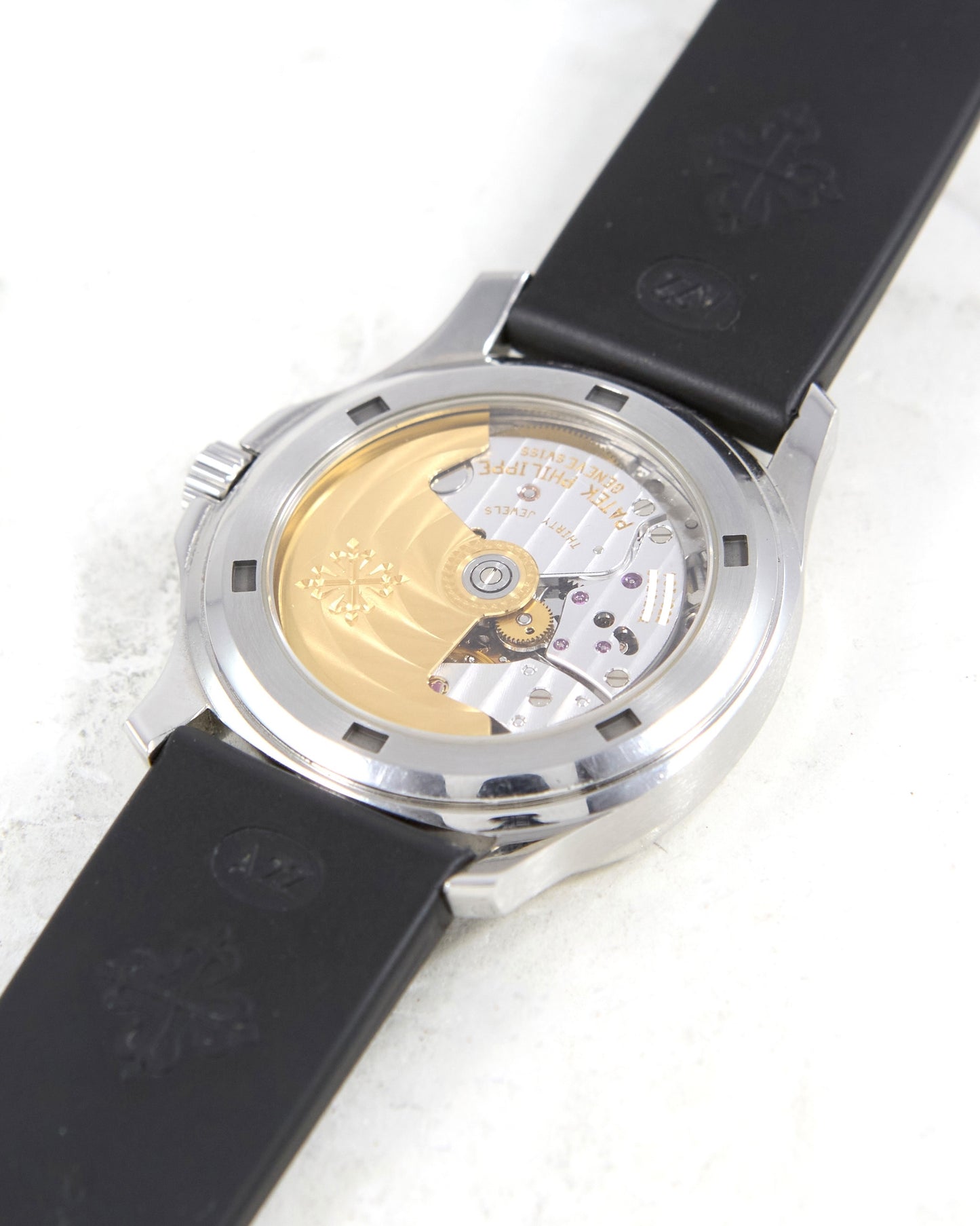 Patek Philippe Aquanaut 5066a in Steel Case on Rubber Strap