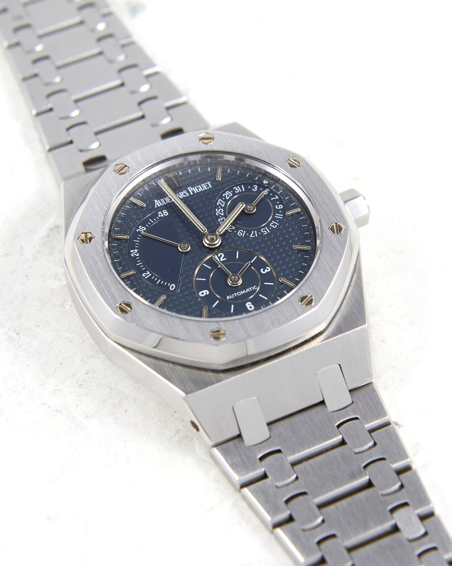 Audemars Piguet Royal Oak Dual Time 25730ST "Blue MKII" in Steel Case and Bracelet