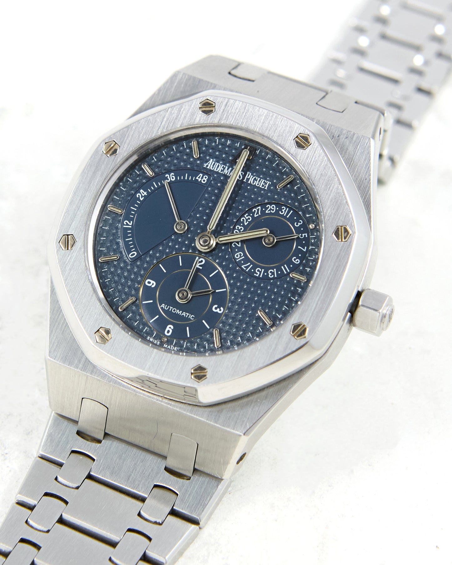 Audemars Piguet Royal Oak Dual Time 25730ST "Blue MKII" in Steel Case and Bracelet