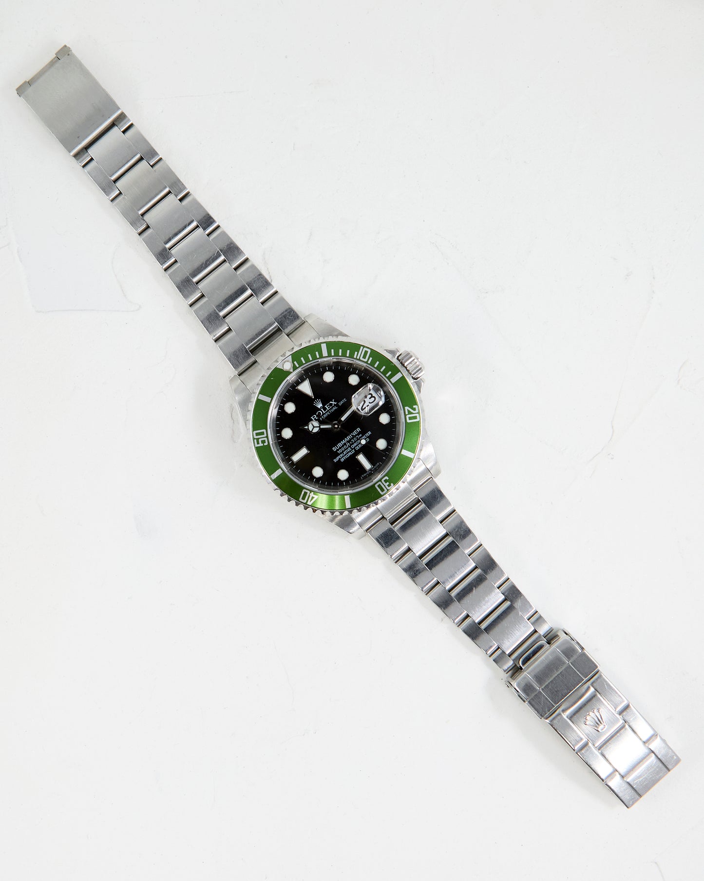 ROLEX SUBMARINER LIME GREEN KERMIT 50TH ANNIVERSARY WITH BOX & PAPERS