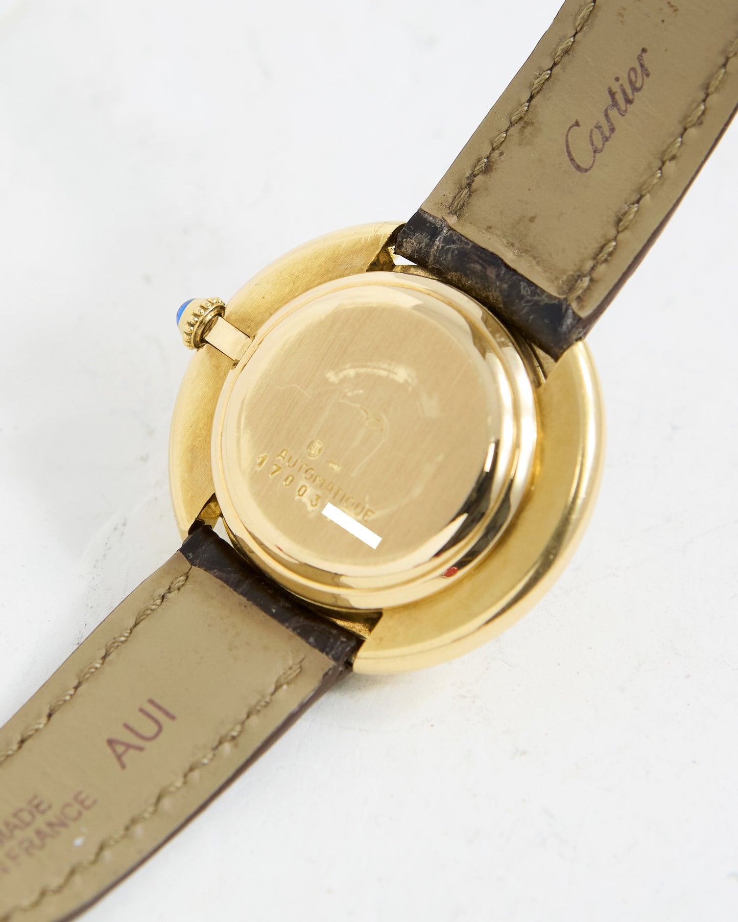 CARTIER VENDOME AUTOMATIC IN GOLD WITH DEPLOYANT BUCKLE