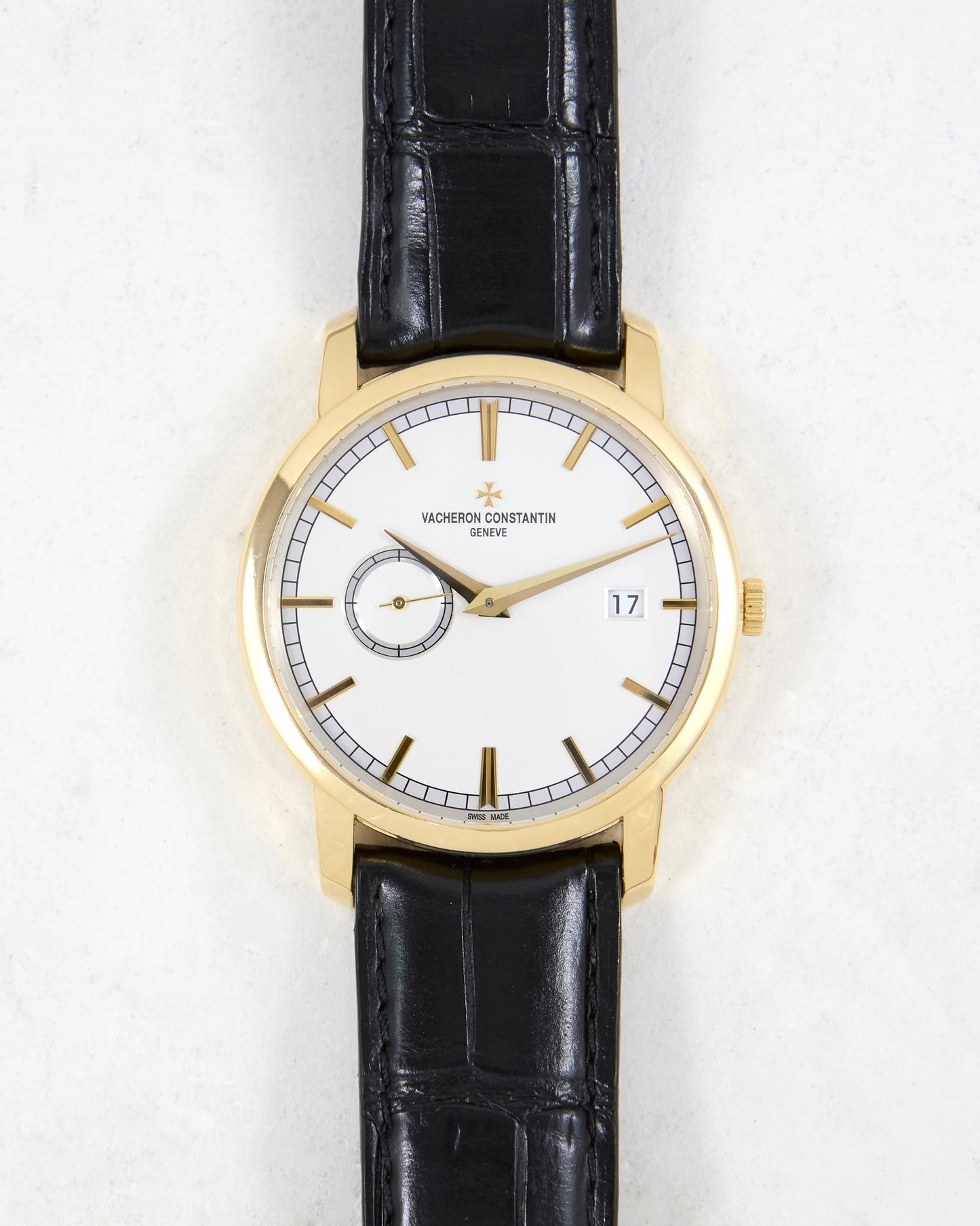 Vacheron Constantin Traditionnelle 87172 in Yellow Gold Case on Leather Strap and Buckle