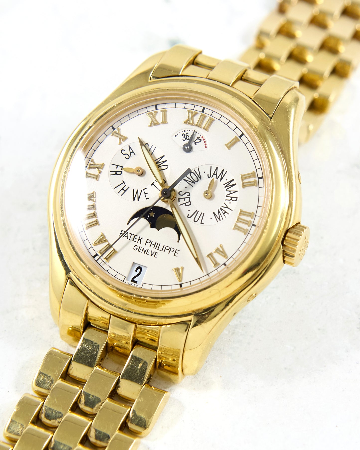 Patek Philippe Annual Calendar 5036J in Yellow Gold Case and Bracelet