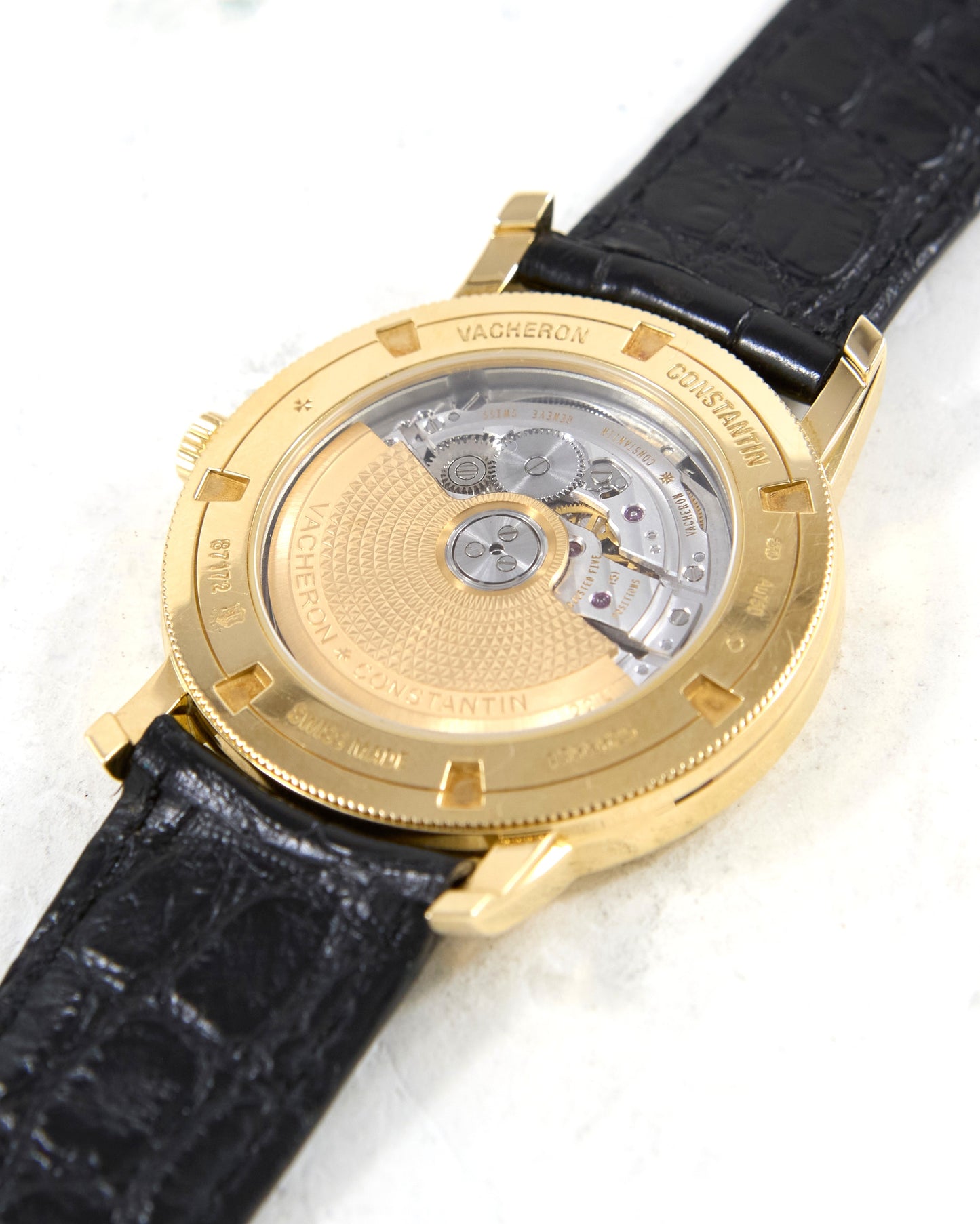 Vacheron Constantin Traditionnelle 87172 in Yellow Gold Case on Leather Strap and Buckle