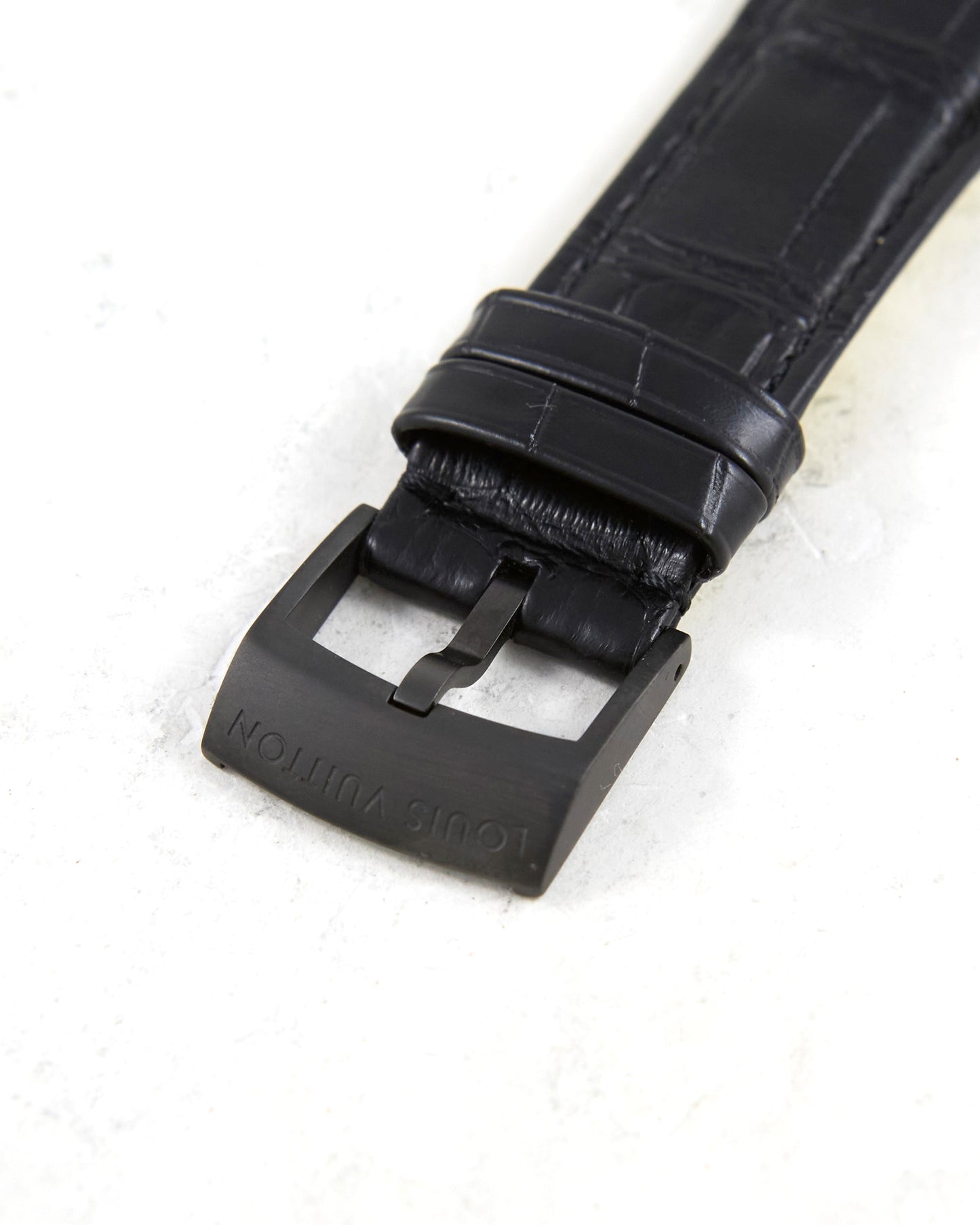 Louis Vuitton Time Zone Spacecraft Q5D24 in Black PVD with Box and Papers - Limited Edition