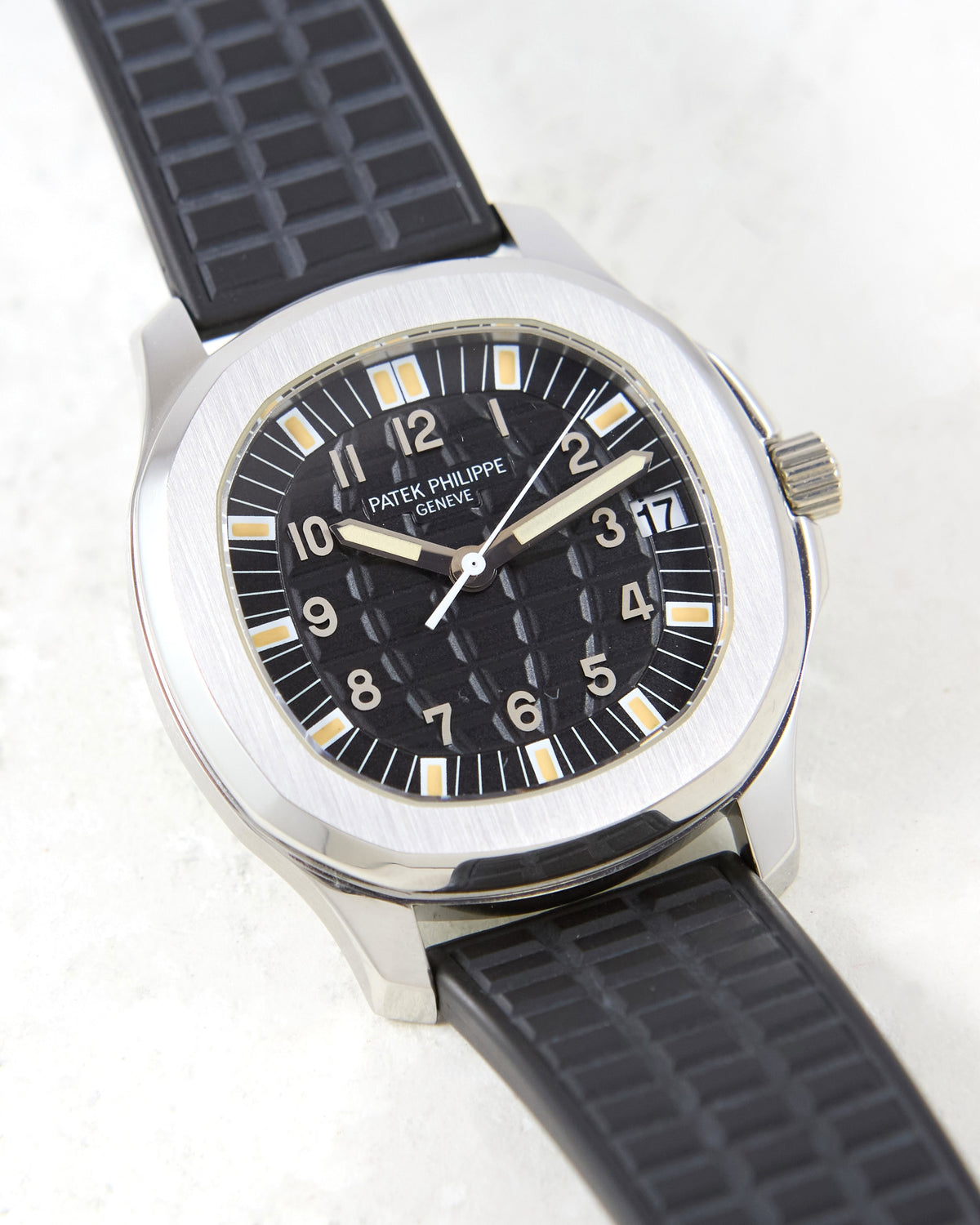 Patek Philippe Aquanaut 5065a in Steel Case on Rubber Strap
