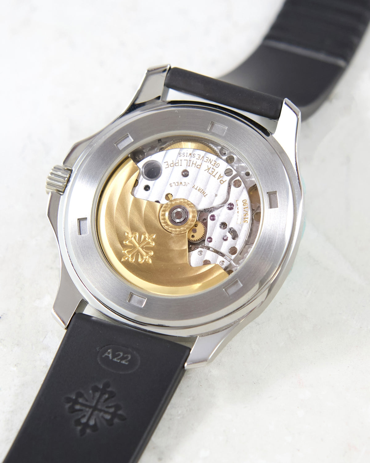 Patek Philippe Aquanaut 5065a in Steel Case on Rubber Strap
