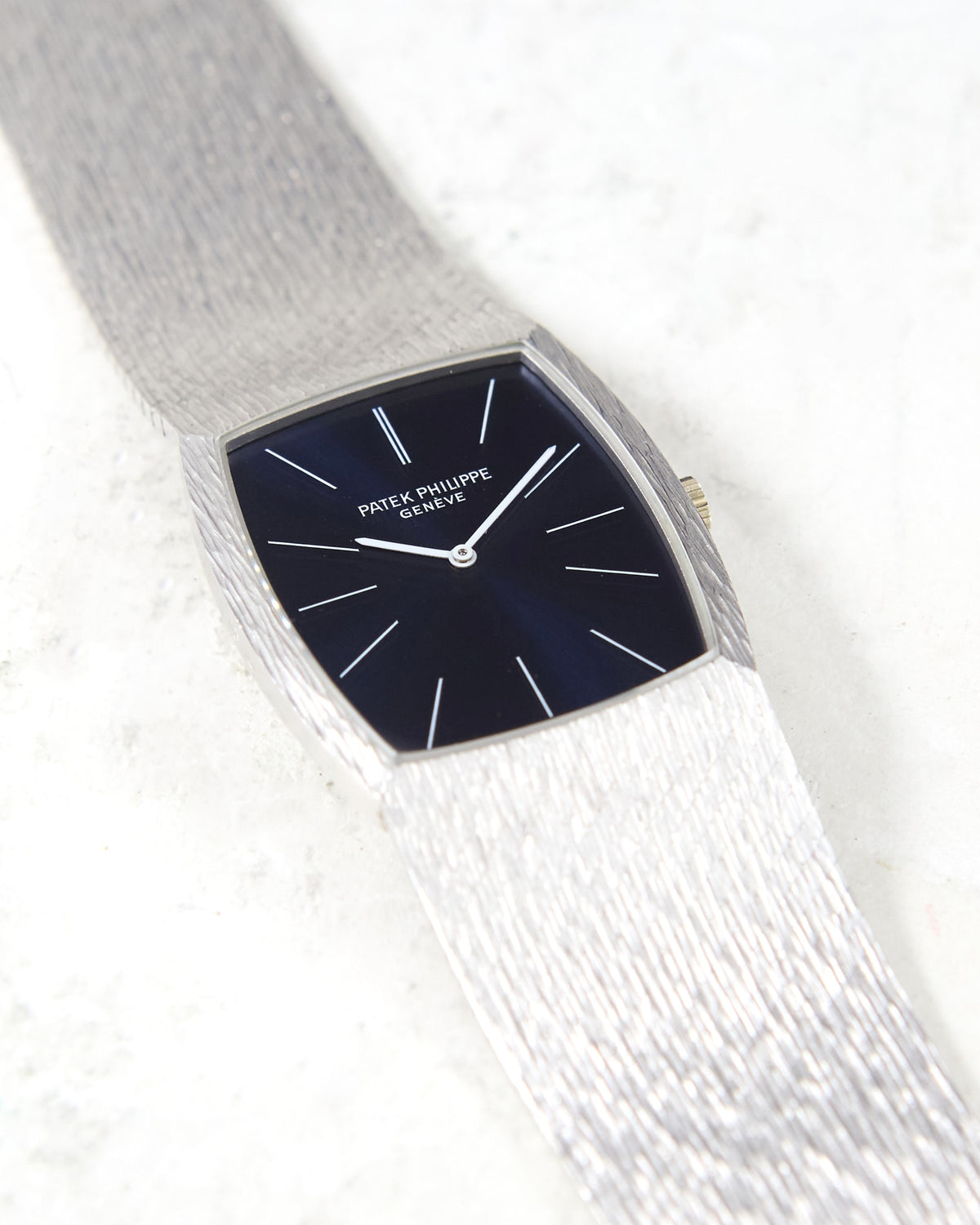 Patek Philippe Gondolo 3528/3 Blue Dial in White Gold Case and Bracelet