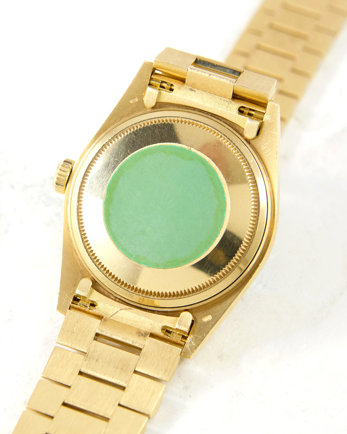 Rolex Day-Date 18038 Blue Diamond Index Dial in Yellow Gold Case and Bracelet
