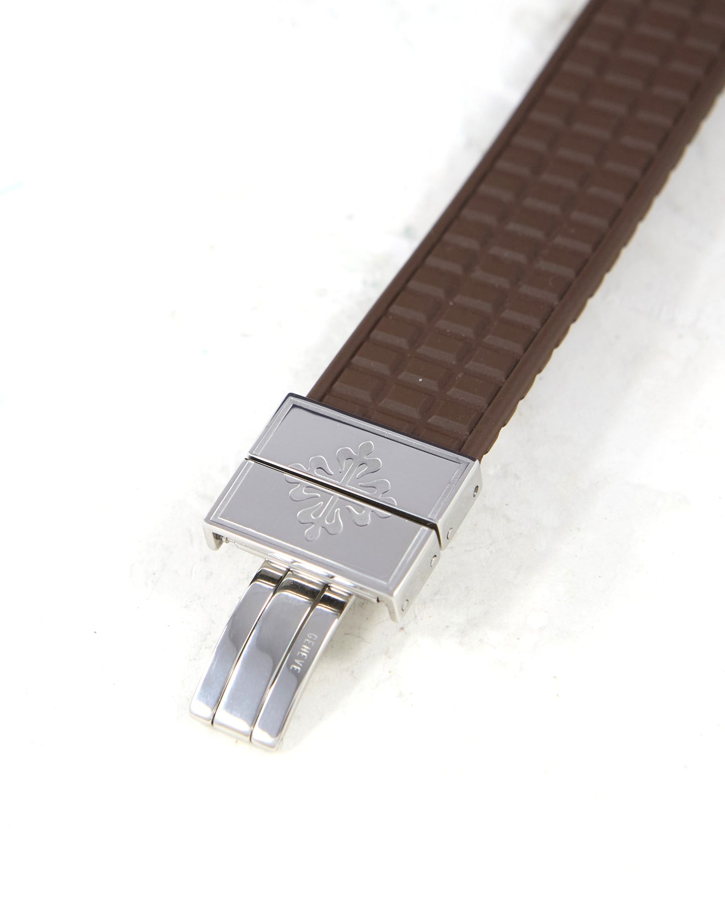Patek Philippe Aquanaut 5066a in Steel Case on Uncut Brown Rubber Strap with Box & Papers