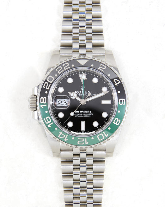 Rolex GMT-Master II 126710VTNR "Sprite" on Jubilee Bracelet with Box & Papers