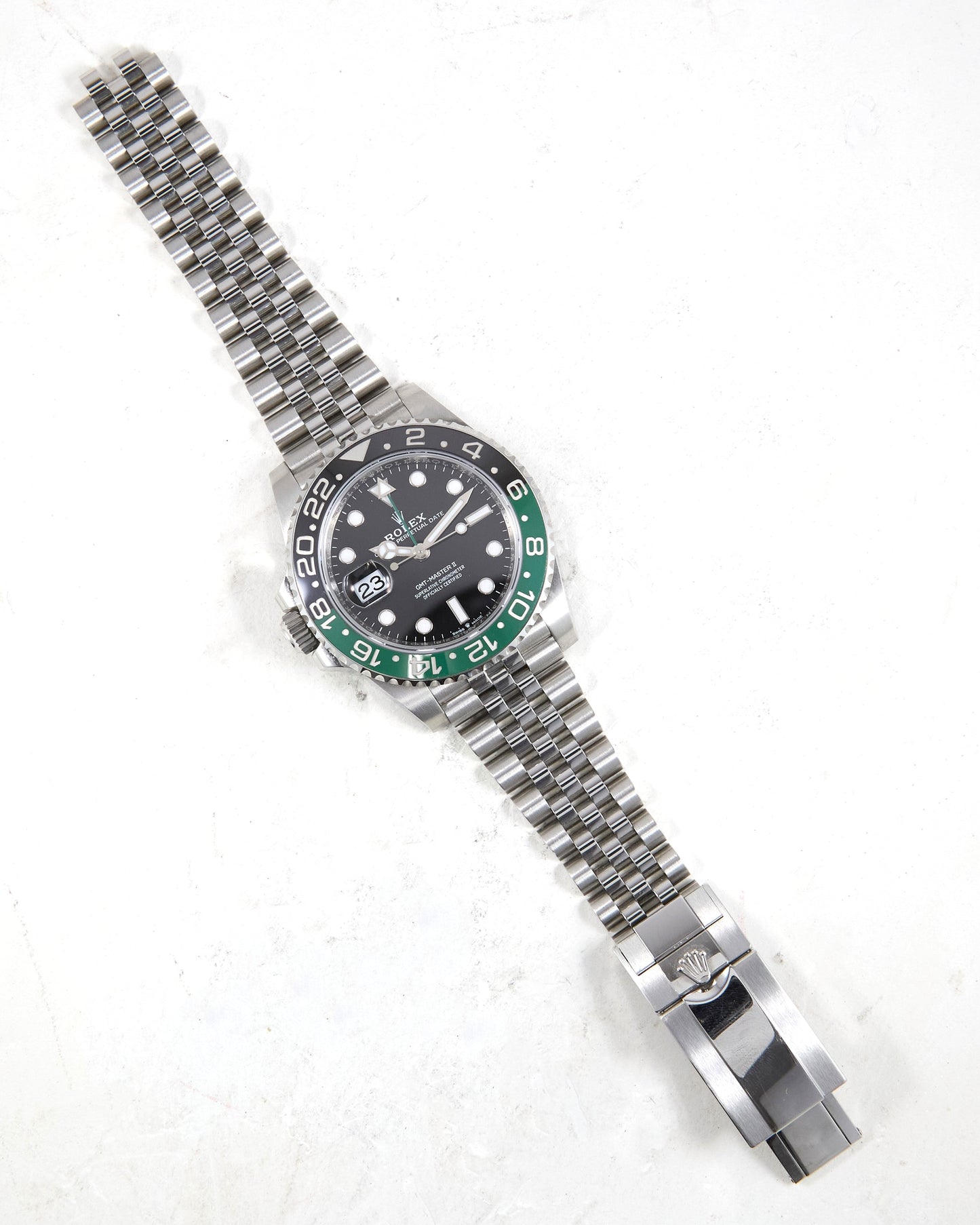 Rolex GMT-Master II 126710VTNR "Sprite" on Jubilee Bracelet with Box & Papers
