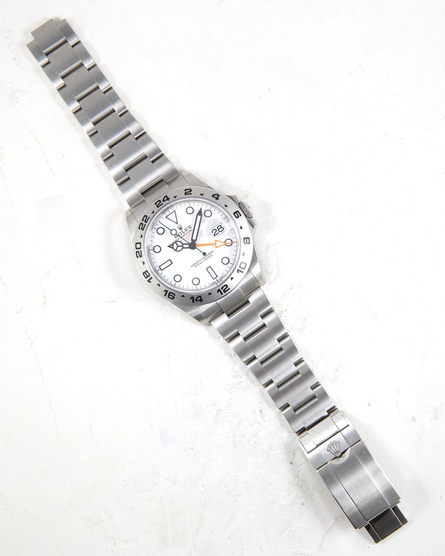 Rolex Explorer II 226570 White Dial on Oyster Bracelet with Box & Papers