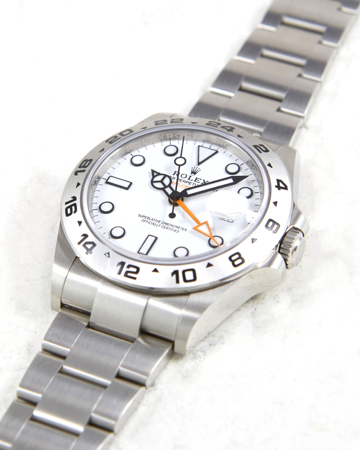 Rolex Explorer II 226570 White Dial on Oyster Bracelet with Box & Papers