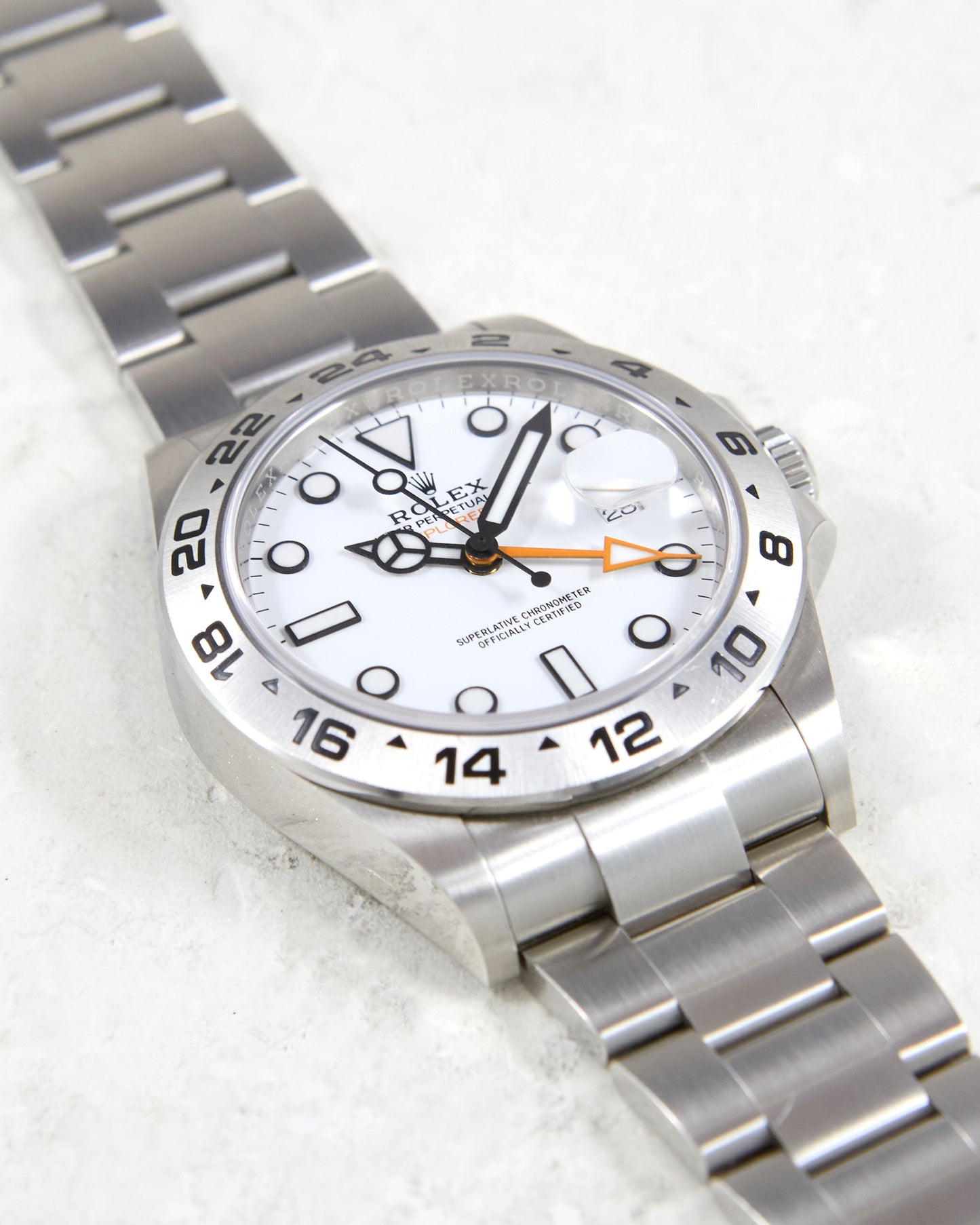 Rolex Explorer II 226570 White Dial on Oyster Bracelet with Box & Papers