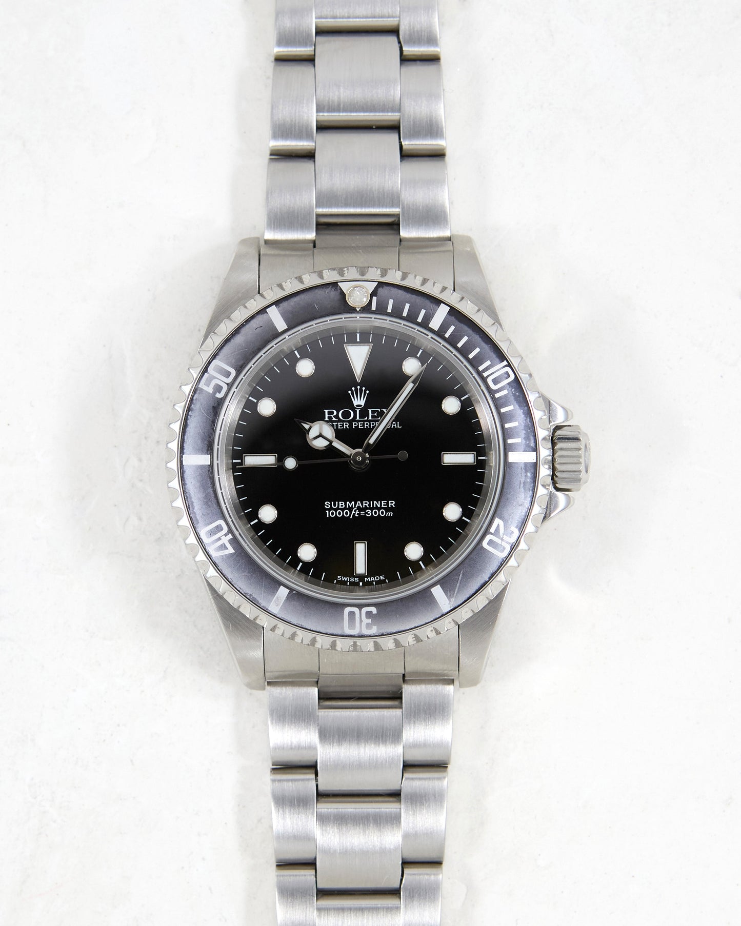 Rolex Submariner 14060 Faded Bezel on Oyster Bracelet with Box & Papers