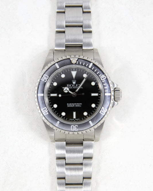 Rolex Submariner 14060 Faded Bezel on Oyster Bracelet with Box & Papers