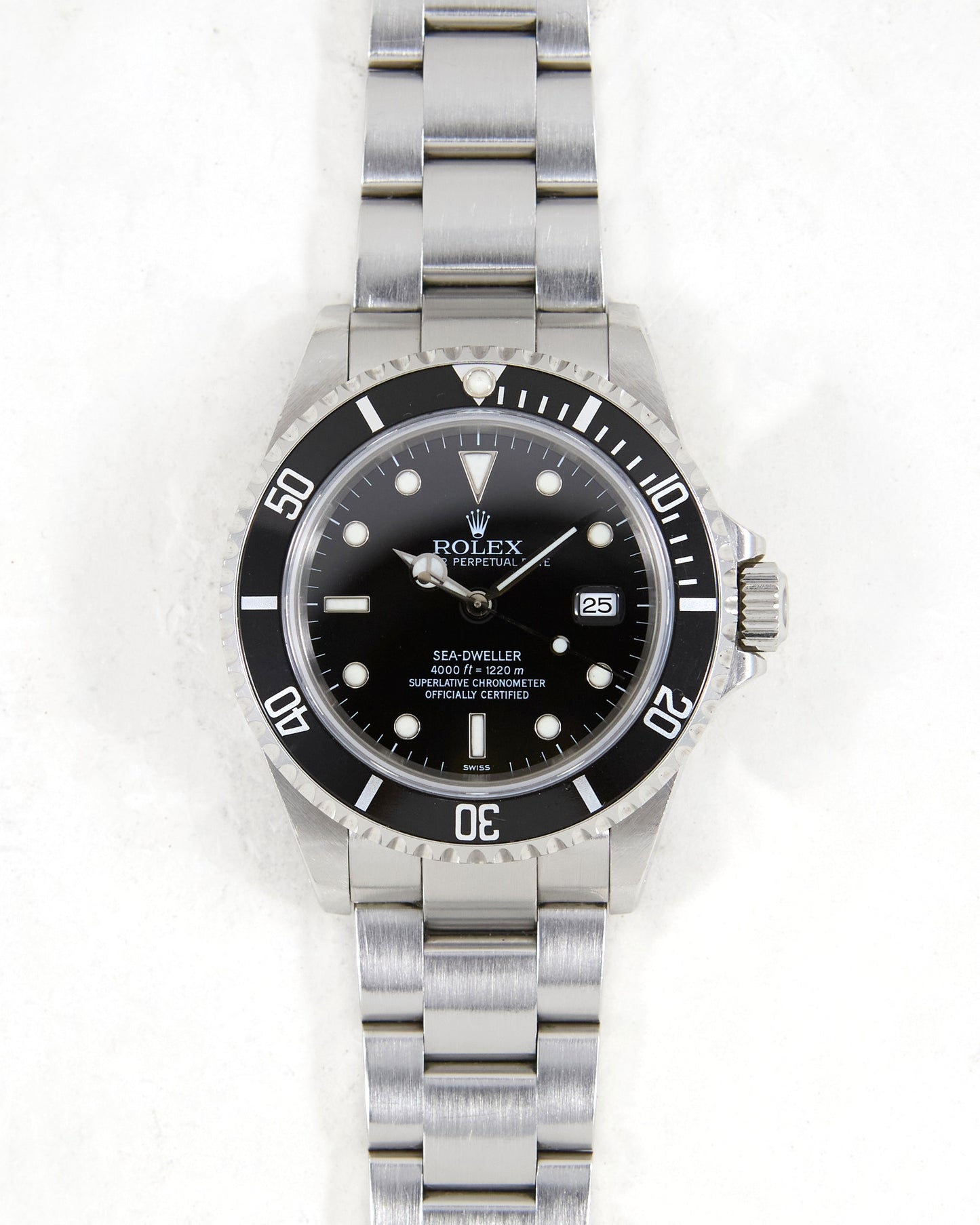 Rolex Sea-Dweller 16600 "Swiss Only" on Oyster Bracelet with Box & Papers