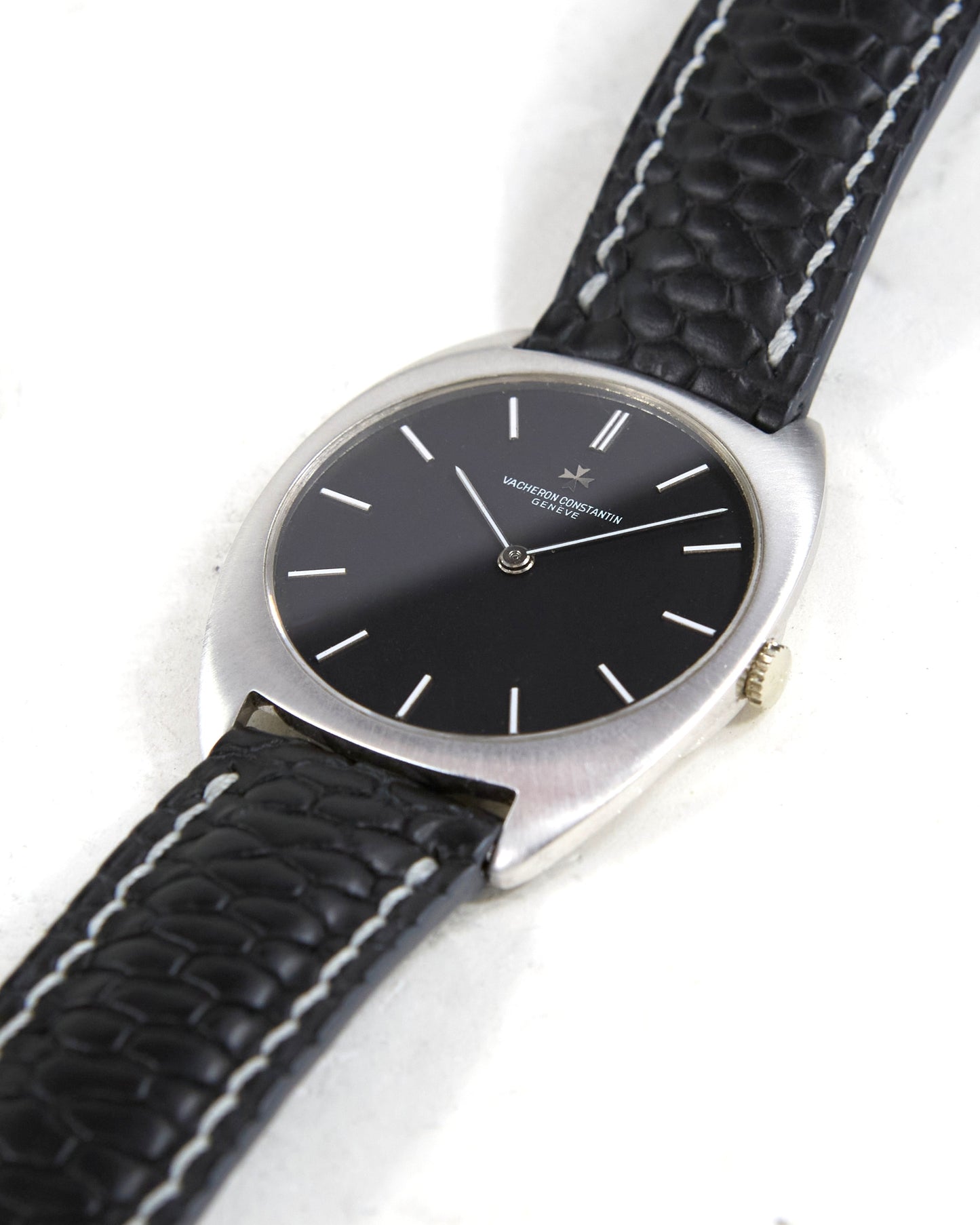 Vacheron Constantin Tonneau 2093 in White Gold Case on Leather Strap and Buckle