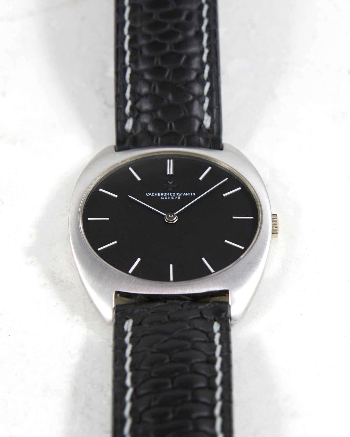 Vacheron Constantin Tonneau 2093 in White Gold Case on Leather Strap and Buckle