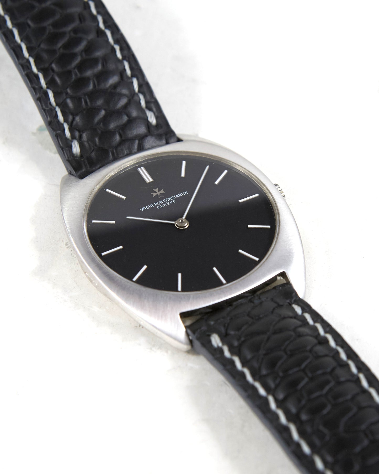 Vacheron Constantin Tonneau 2093 in White Gold Case on Leather Strap and Buckle