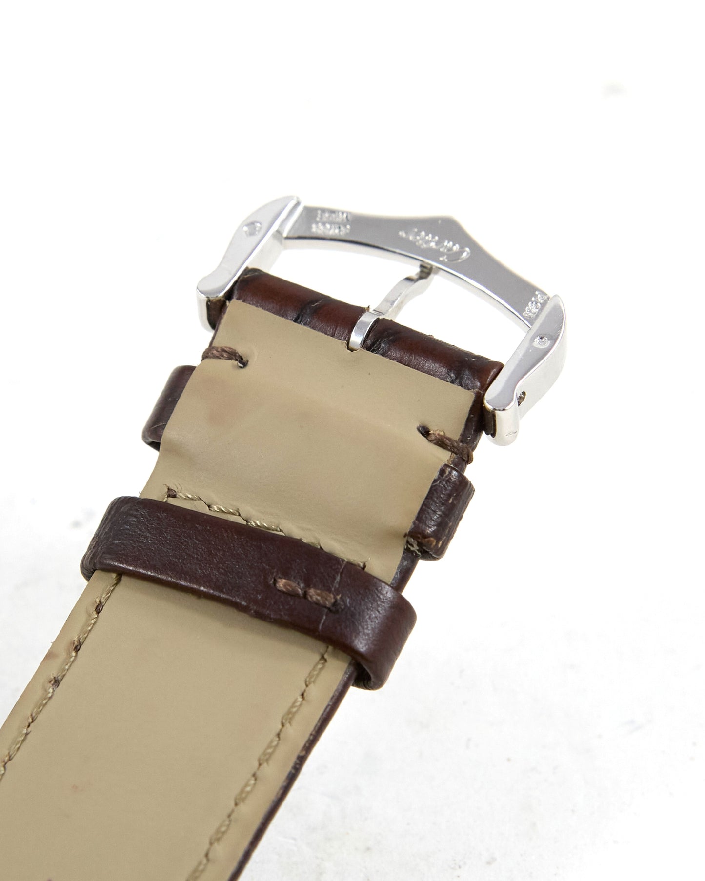 Cartier Santos Dumont XL Limited Edition 200 Red Jasper Numerals and Ruby Cabochon in Platinum with Box & Papers