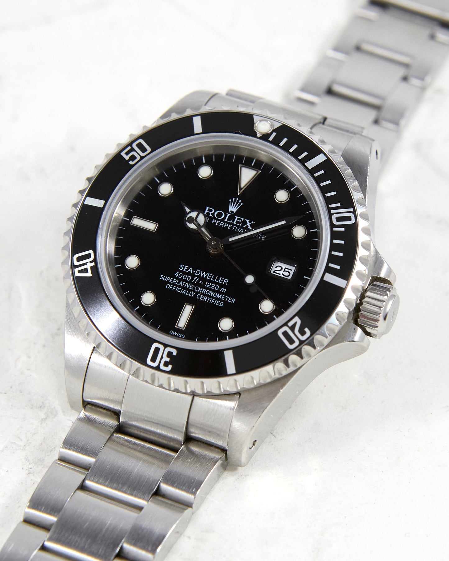 Rolex Sea-Dweller 16600 "Swiss Only" on Oyster Bracelet with Box & Papers