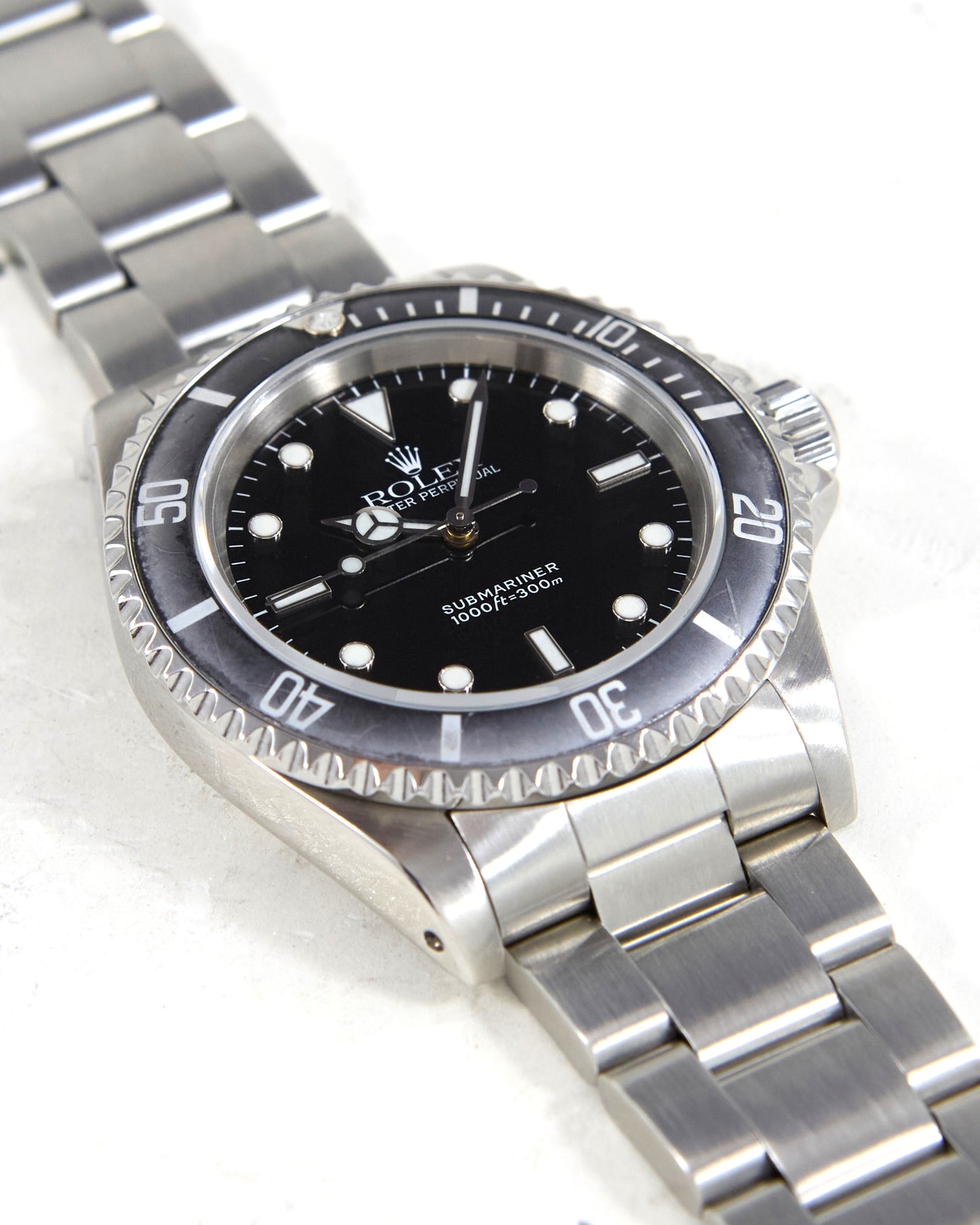 Rolex Submariner 14060 Faded Bezel on Oyster Bracelet with Box & Papers