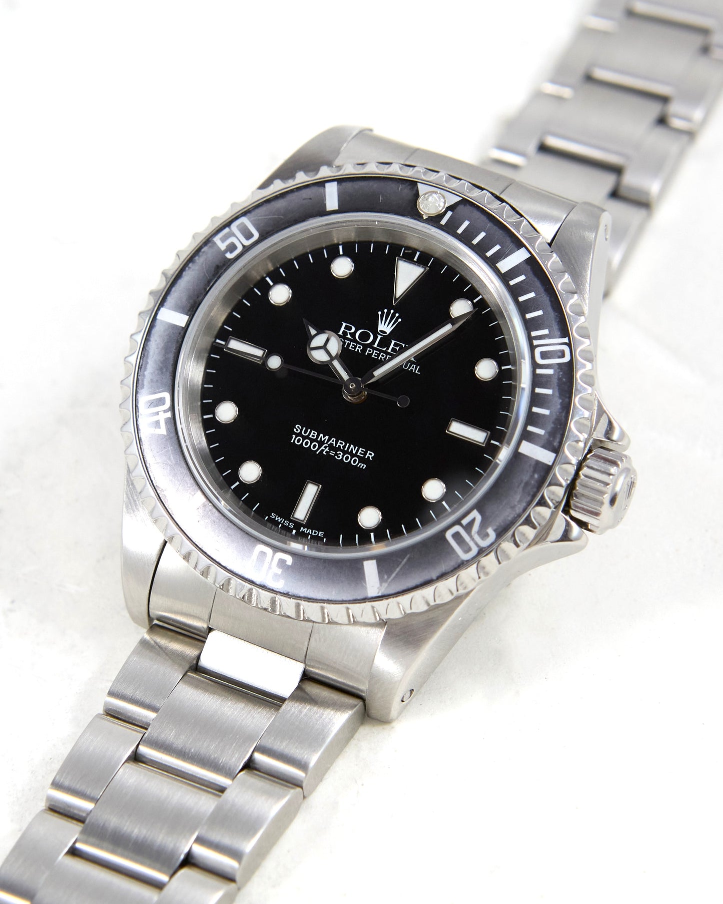 Rolex Submariner 14060 Faded Bezel on Oyster Bracelet with Box & Papers