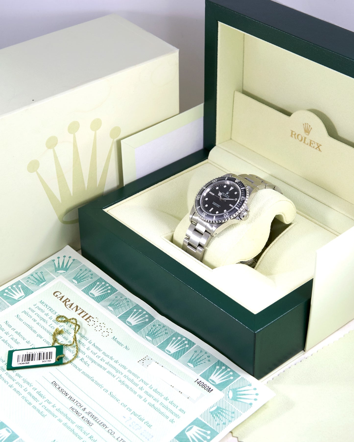 Rolex Submariner 14060 Faded Bezel on Oyster Bracelet with Box & Papers