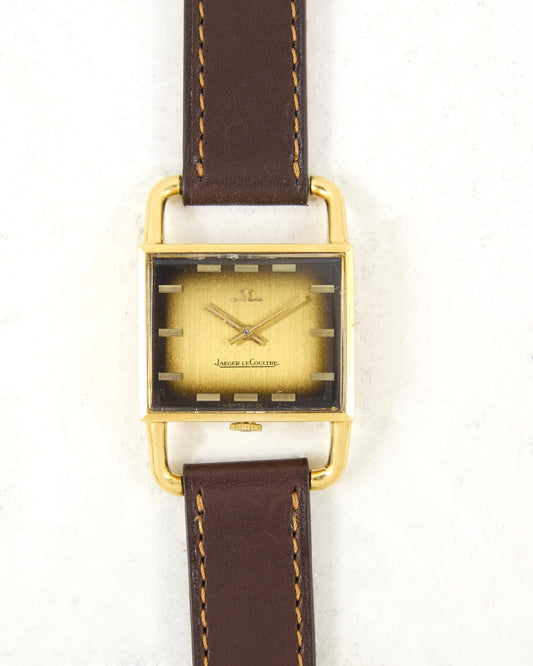Jaeger-LeCoultre Etrier Jumbo 9041 Ombre Brown Dial on Leather Strap and Buckle