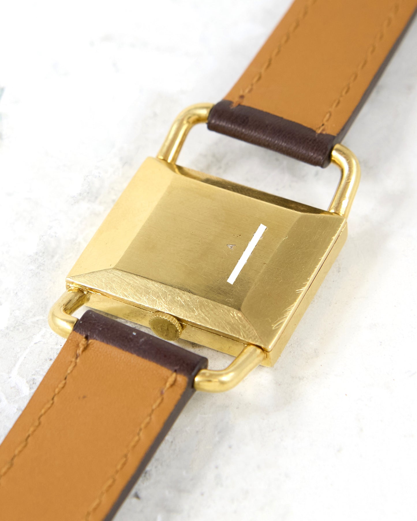 Jaeger-LeCoultre Etrier Jumbo 9041 Ombre Brown Dial on Leather Strap and Buckle